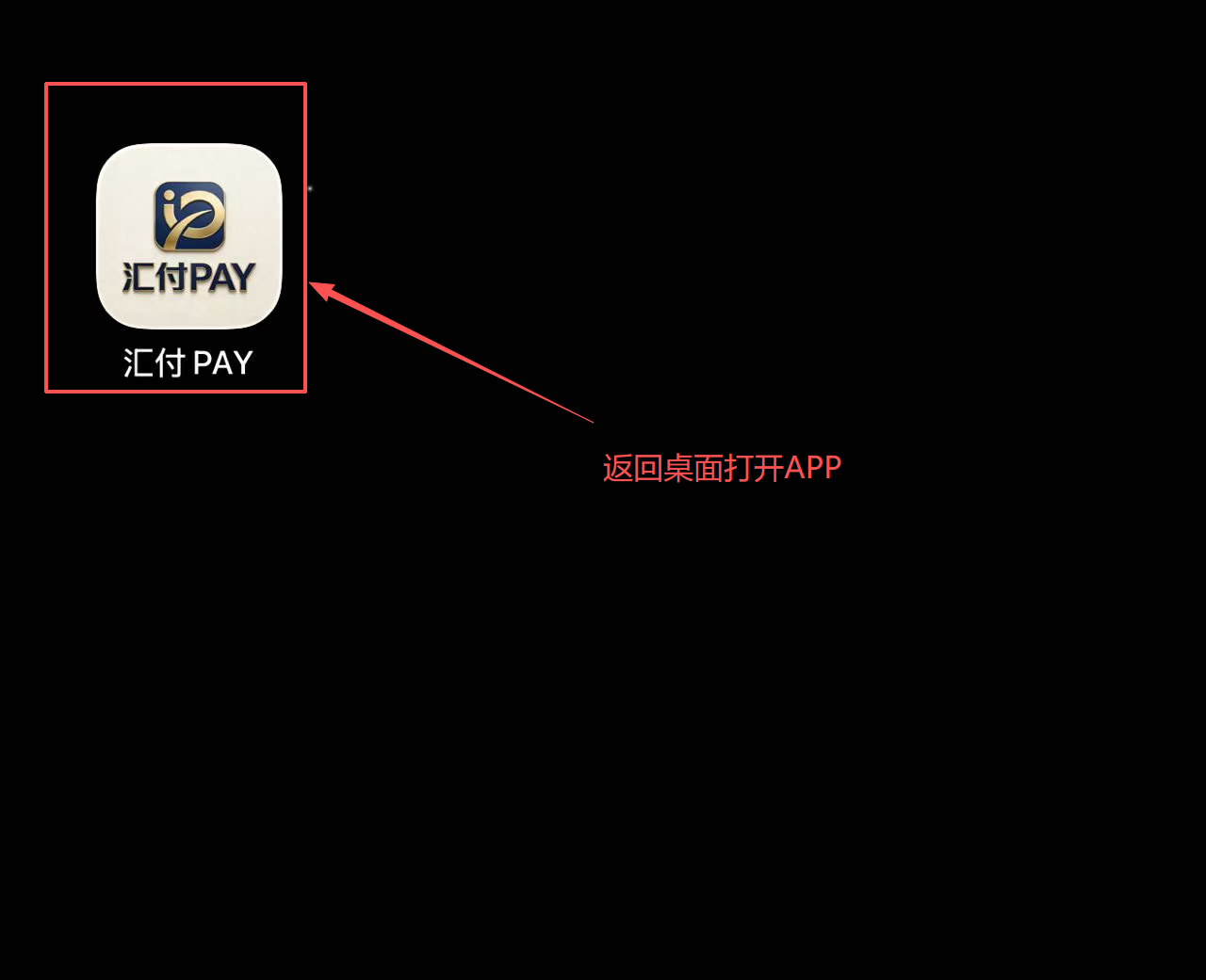 步骤7：返回桌面打开APP